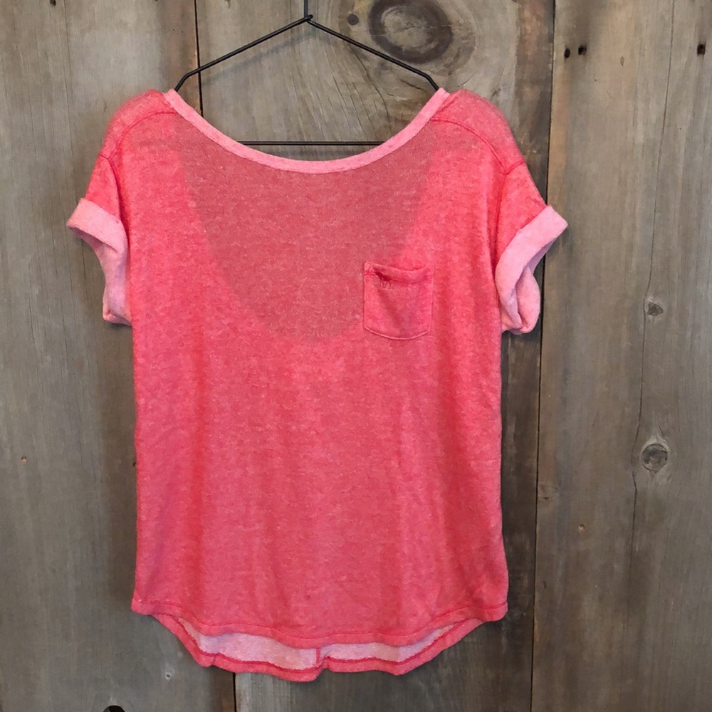 Abercrombie & Fitch Top Low Back in Red Size Small